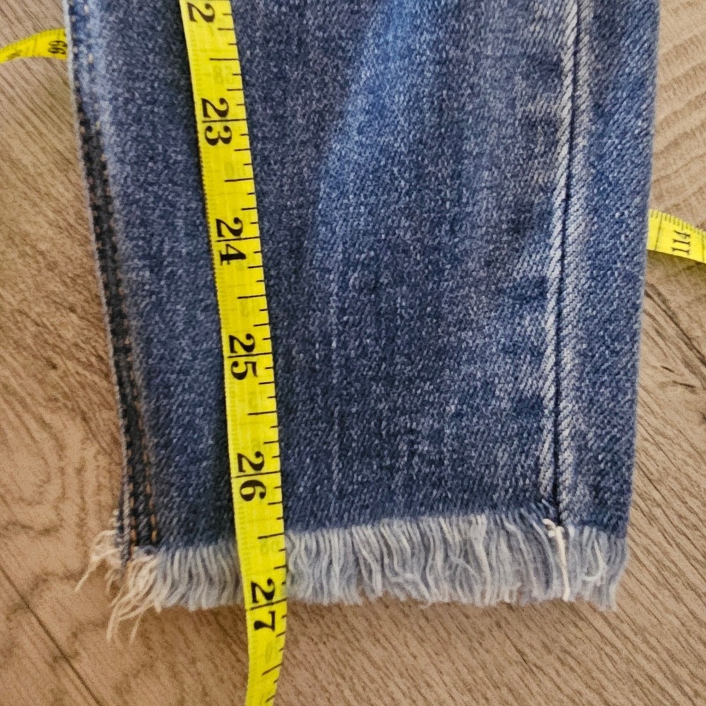 KanCan Signature Womens Distressed Mid Rise Ankle Skinny Jeans Blue 27 - Picture 8 of 8